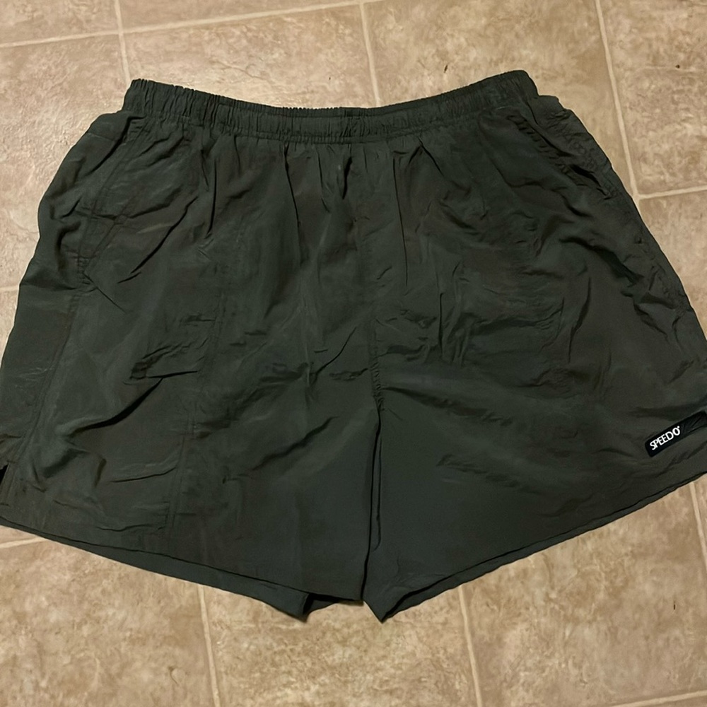 Speedo Dark Green Men's Swim Trunks